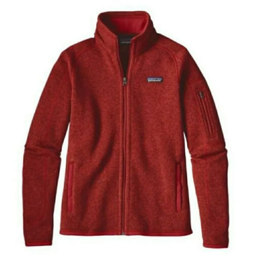 Patagonia Red Better Sweater zip up jacket